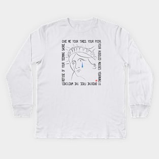 Statue Of Liberty Kids Long Sleeve T-Shirt